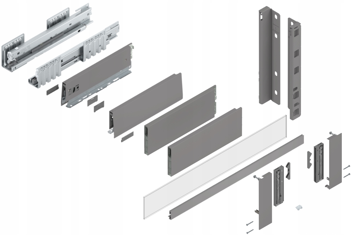 Blum Šuplík Merivobox 300 Vysoká E vnitřní šedá 40 kg