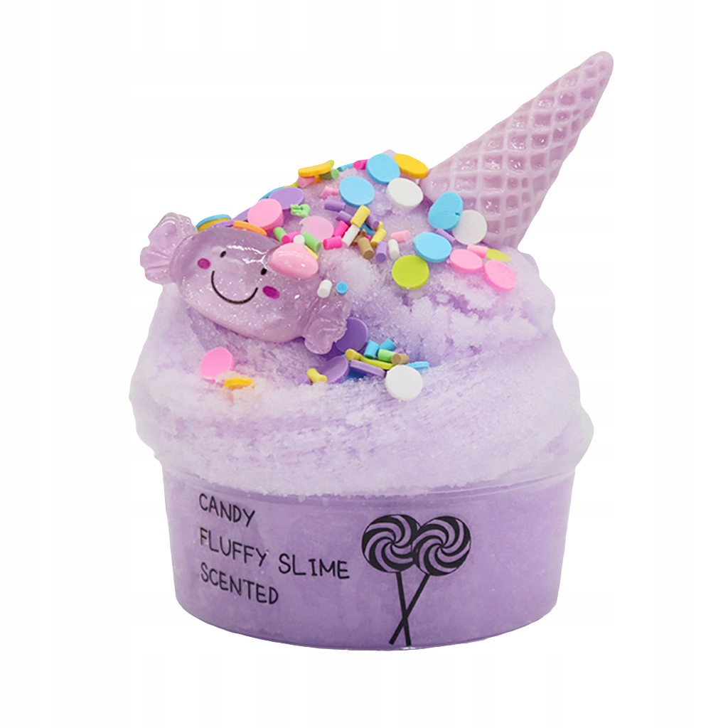 60ml Cotton Candy Cloud Ice Creamcone Slime Swirl