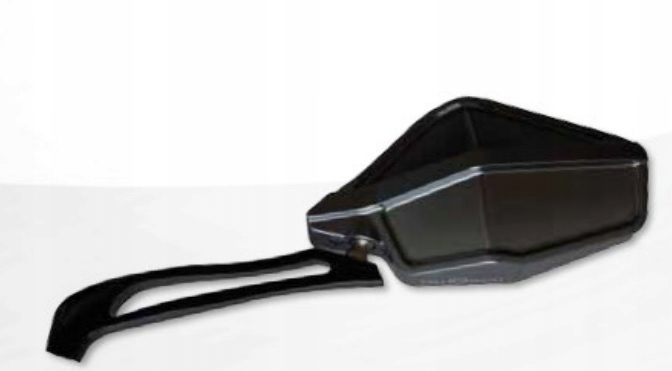 Univerzálne Hliníkové Eloxované Zrkadlo, Pravé, Farba Čierna ()