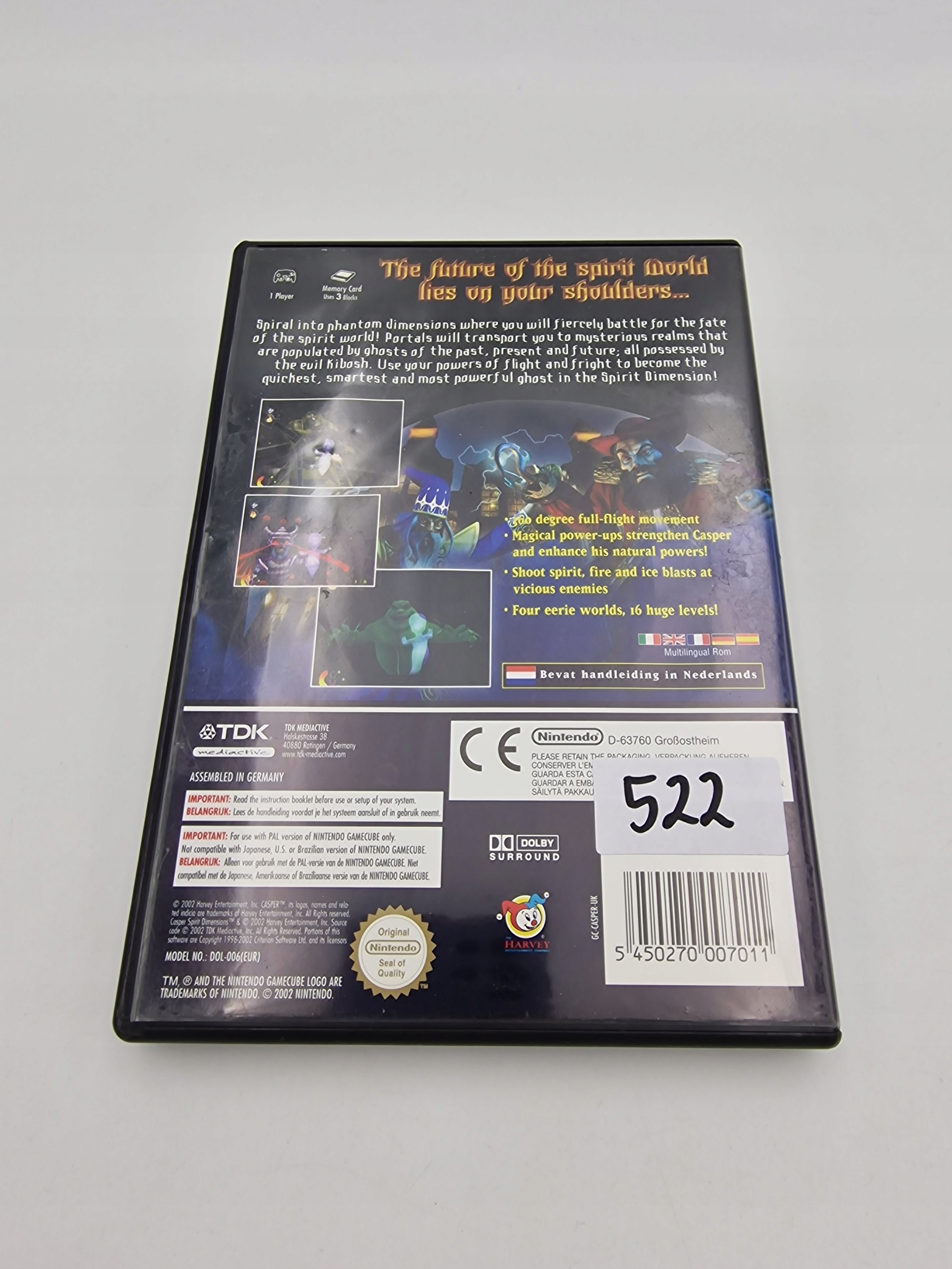 NINTENDO GAMECUBE CASPER SPIRIT DIMENSIONS Platforma Nintendo GameCube