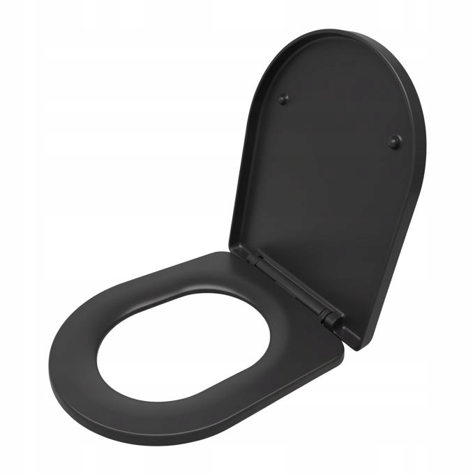 Wc sedátko ve tvaru písmene černé Relaxdays r446