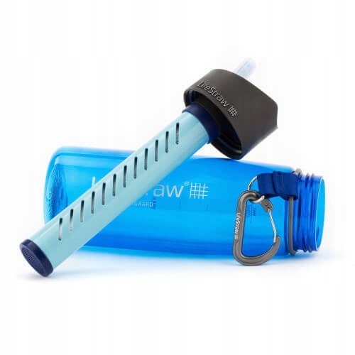Емкость 1000мл бутылки 1л бутылки воды фильтра LifeStraw Голубая
