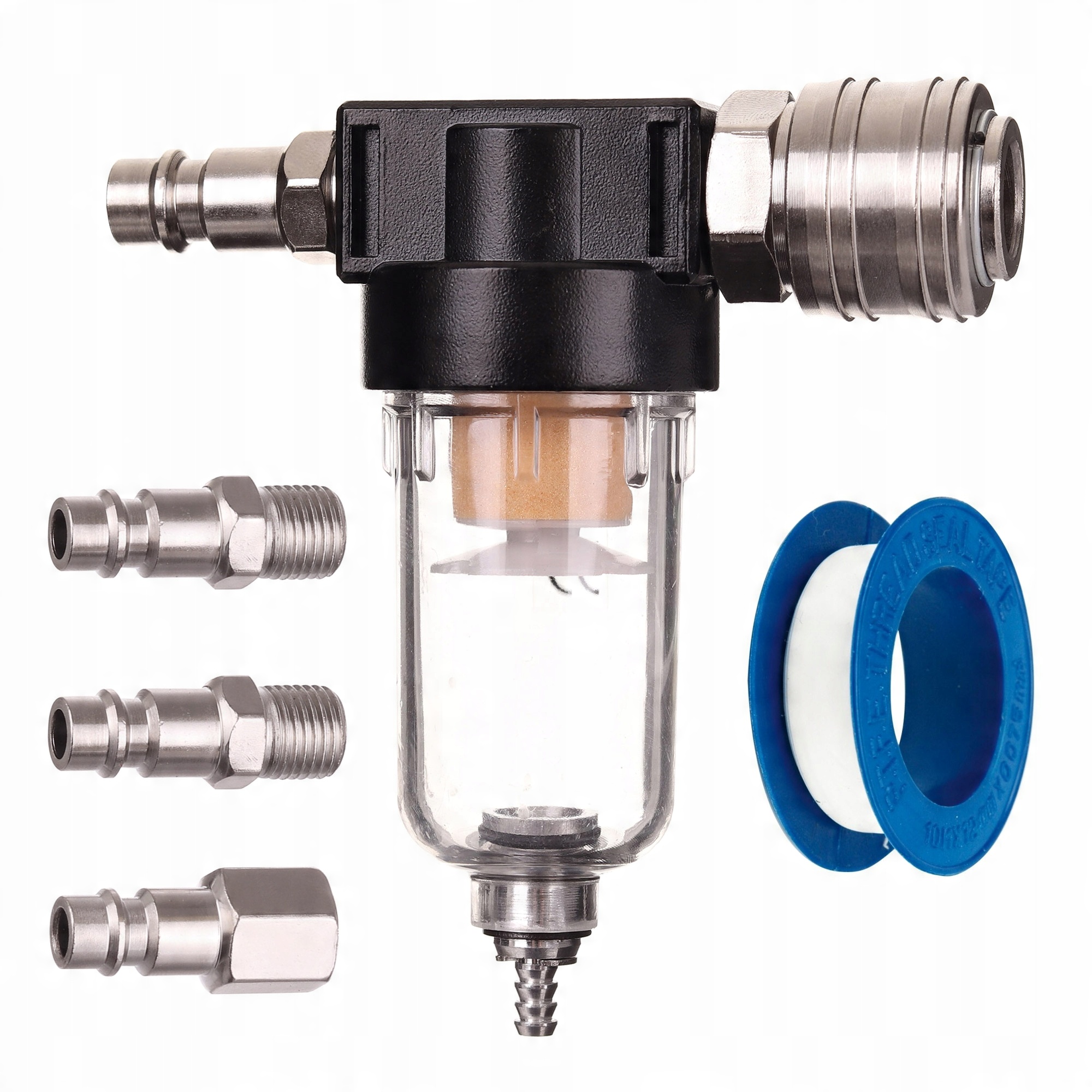 

Filtr Powietrza Odwadniacz 1/4 Separator Złączki