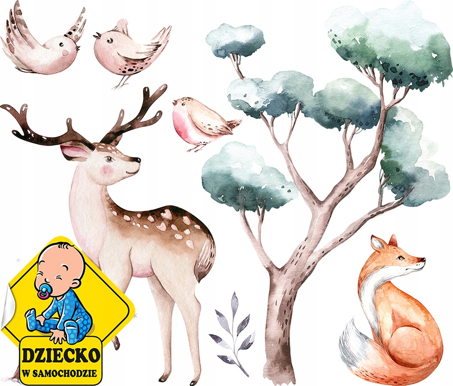 

XL Naklejki na ścianę Sarna Zwierzęta 115x135