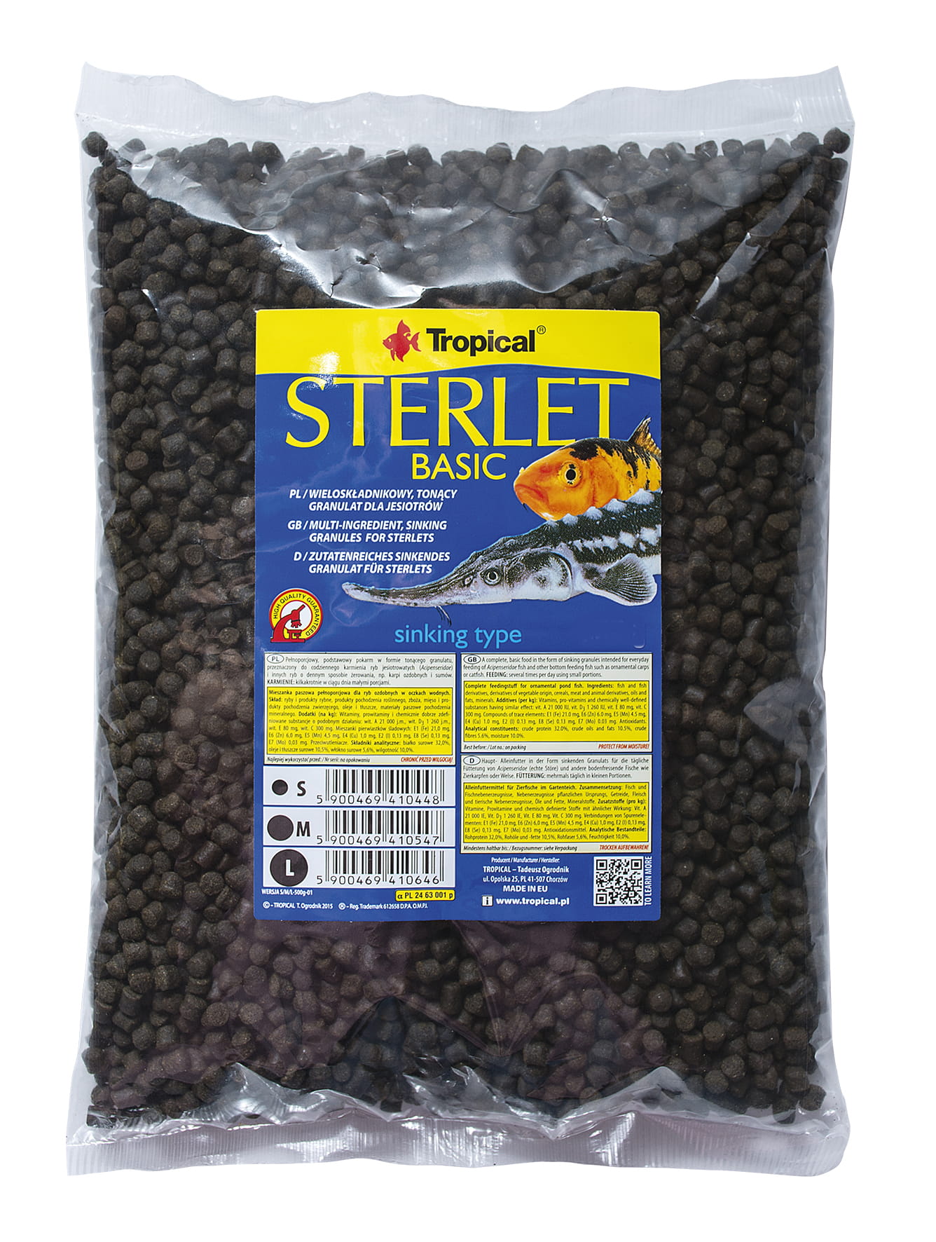 

Tropical Sterlet Basic M 20kg Pokarm Dla Jesiotrów