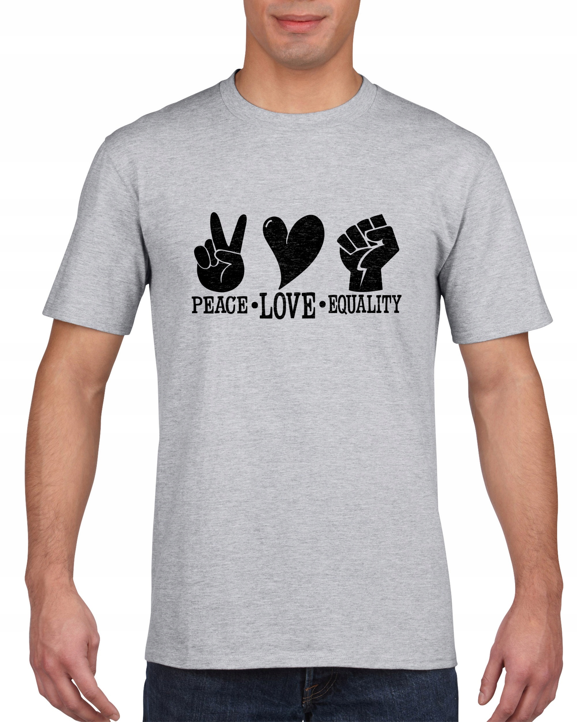 

Koszulka męska Peace Love Równość XL