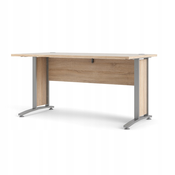 Biurko prostokątne dąb sonoma 150 x 80 x 75 cm proste duże PRIMA