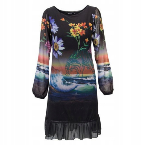 

Desigual Vest Barton sukienka czarna L PH158 6