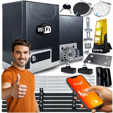 Set Pohon Pro Posuvnou Bránu 600 Lampa lišty ovladače Wifi Tuya automat