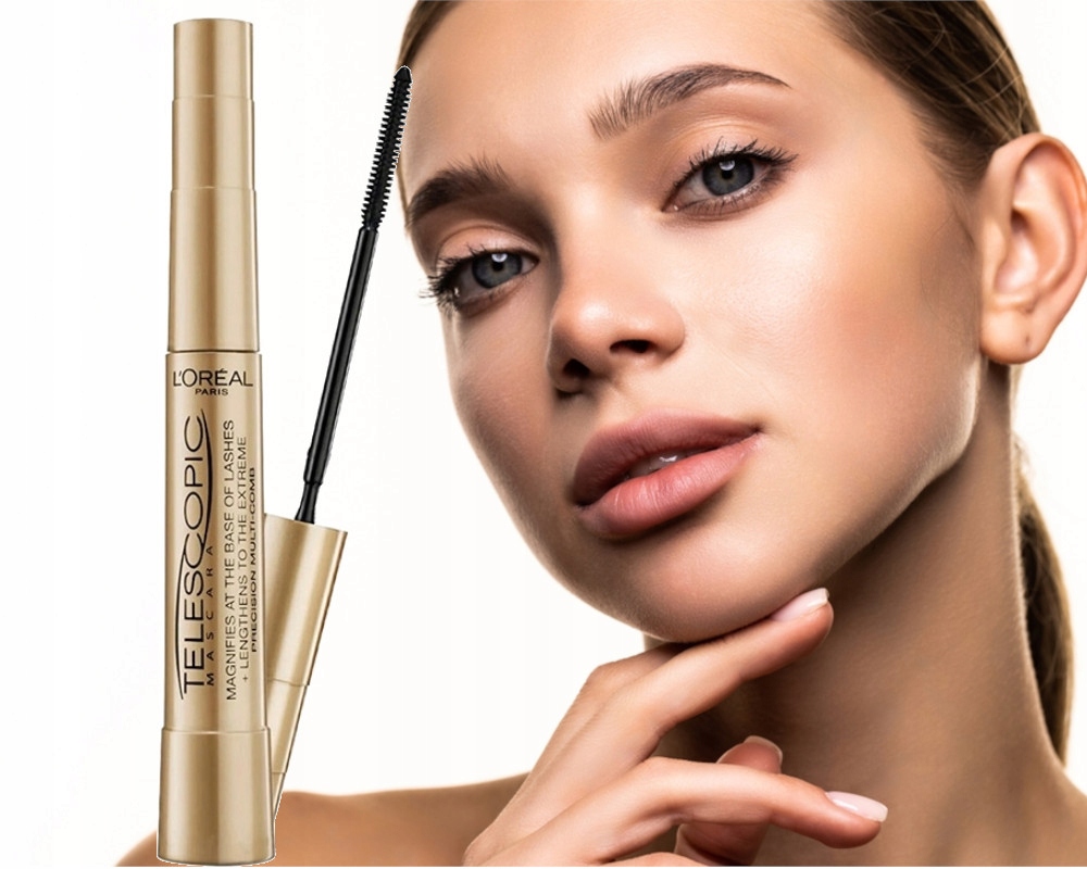 2x Řasenka na řasy L'Oréal Paris Telescopic černá prodlužující 8 ml