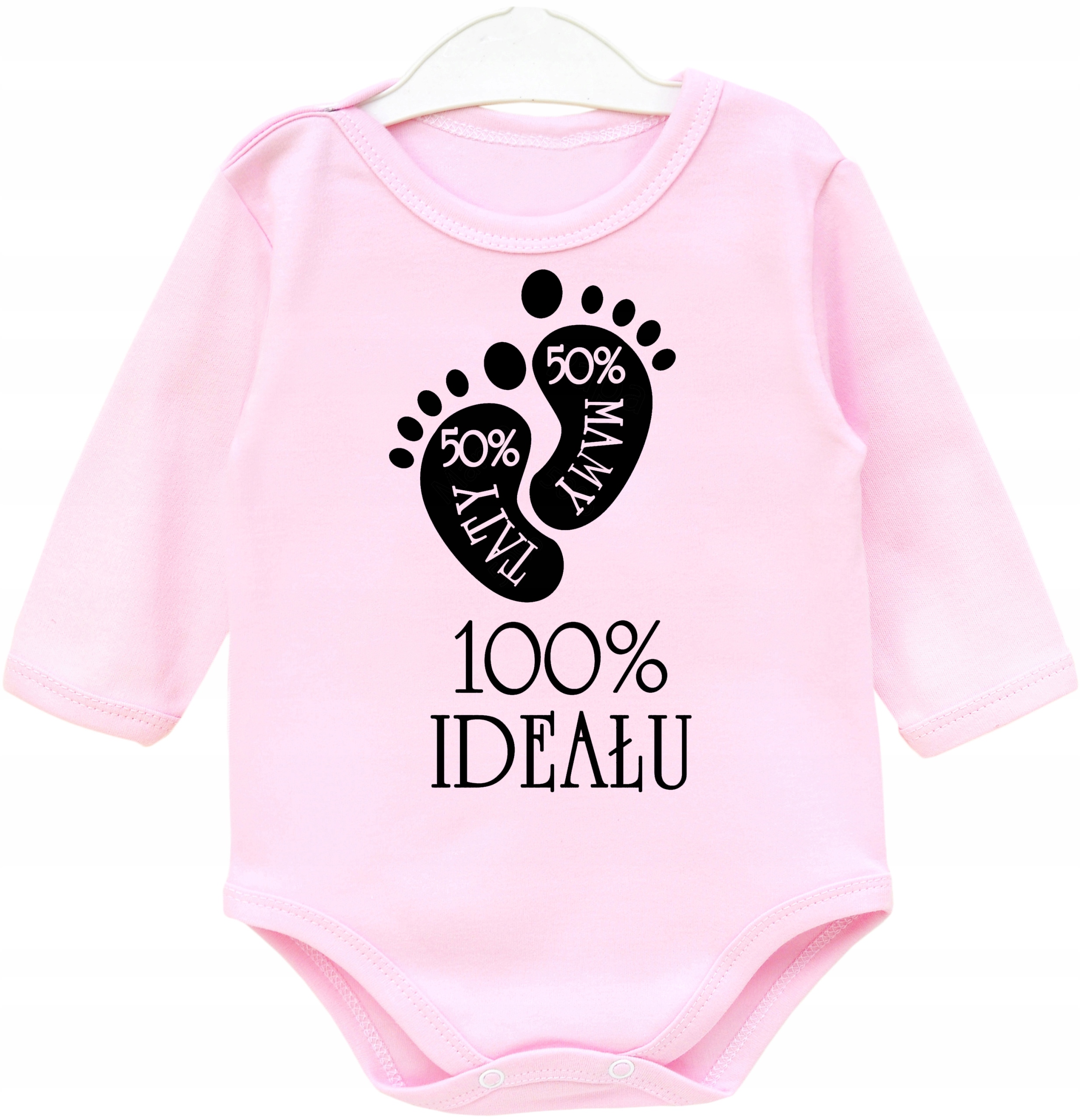 

Body z nadrukiem dł rękaw napisy 100% ideału r. 86