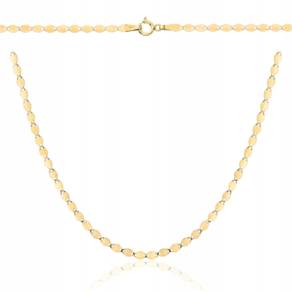 Zlatý náhrdelník jemné plechy 585 Lesklý 1.21 g bez zirkonu 42 cm