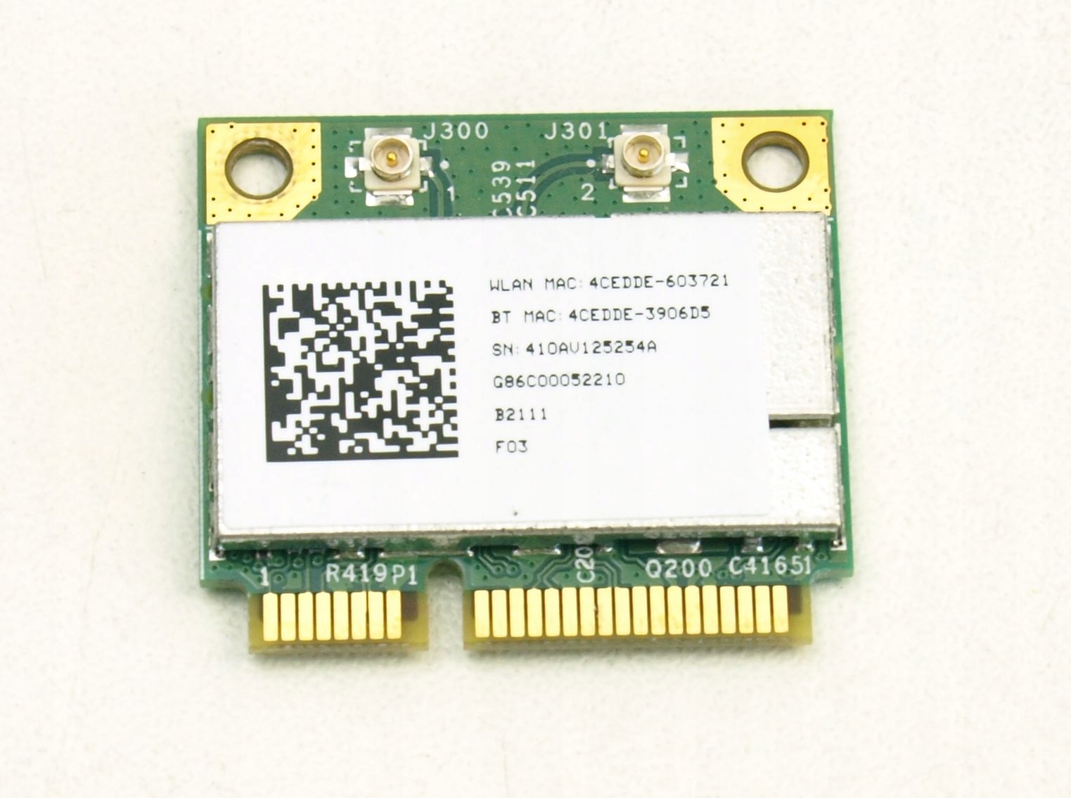 Karta WiFi Wi-Fi WLAN Toshiba R700 Producent TOSHIBA