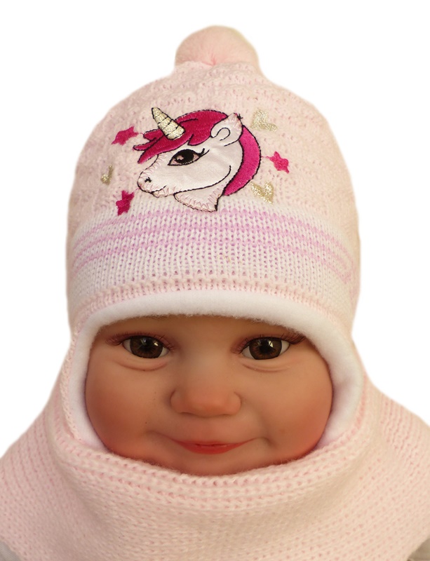 

Komplet na polarku Niemowlęcy czapka+szalik 38-40