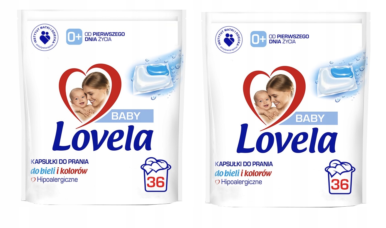 

Lovela Baby Kapsułki prania dla dzieci 36 szt x2
