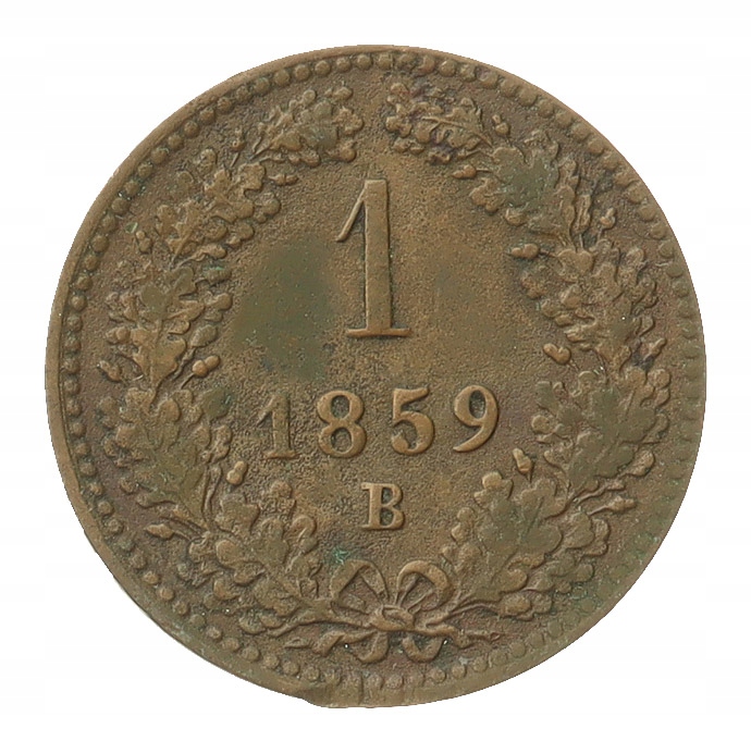 [M33525] Austria 1 krajcar 1859 A