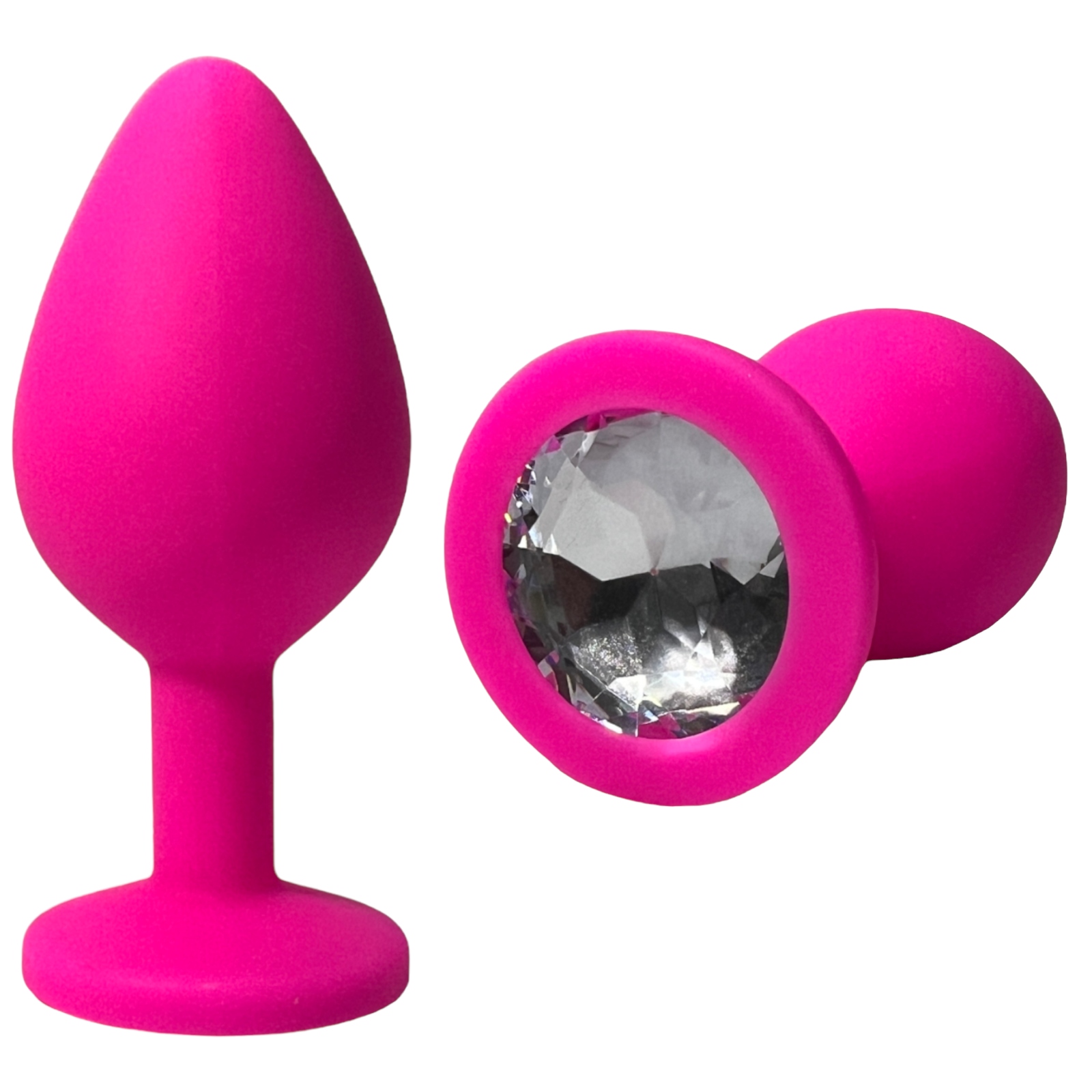 

Silikonowy korek analny z kryształem