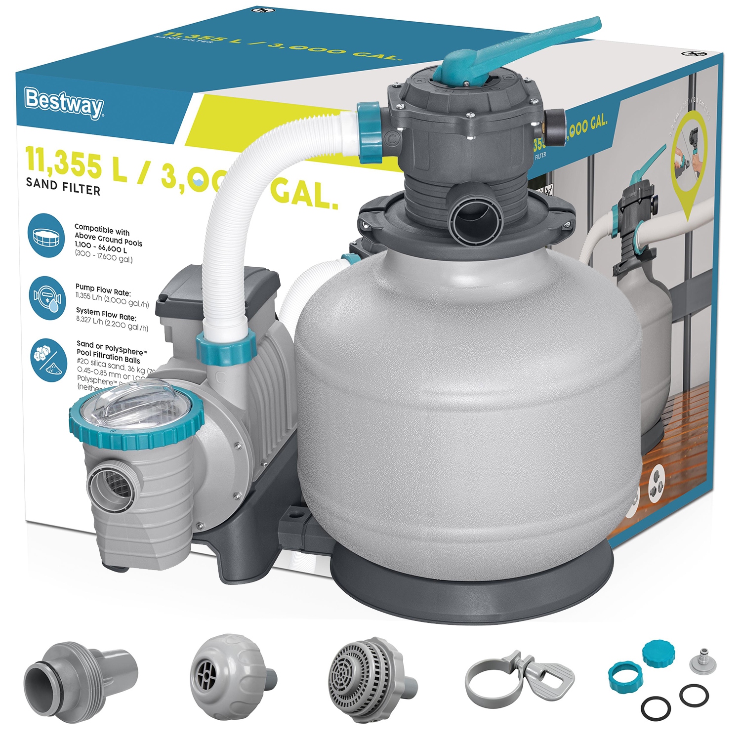 Bazénová Piesková Pumpa 11355 L/h Bestway 58486