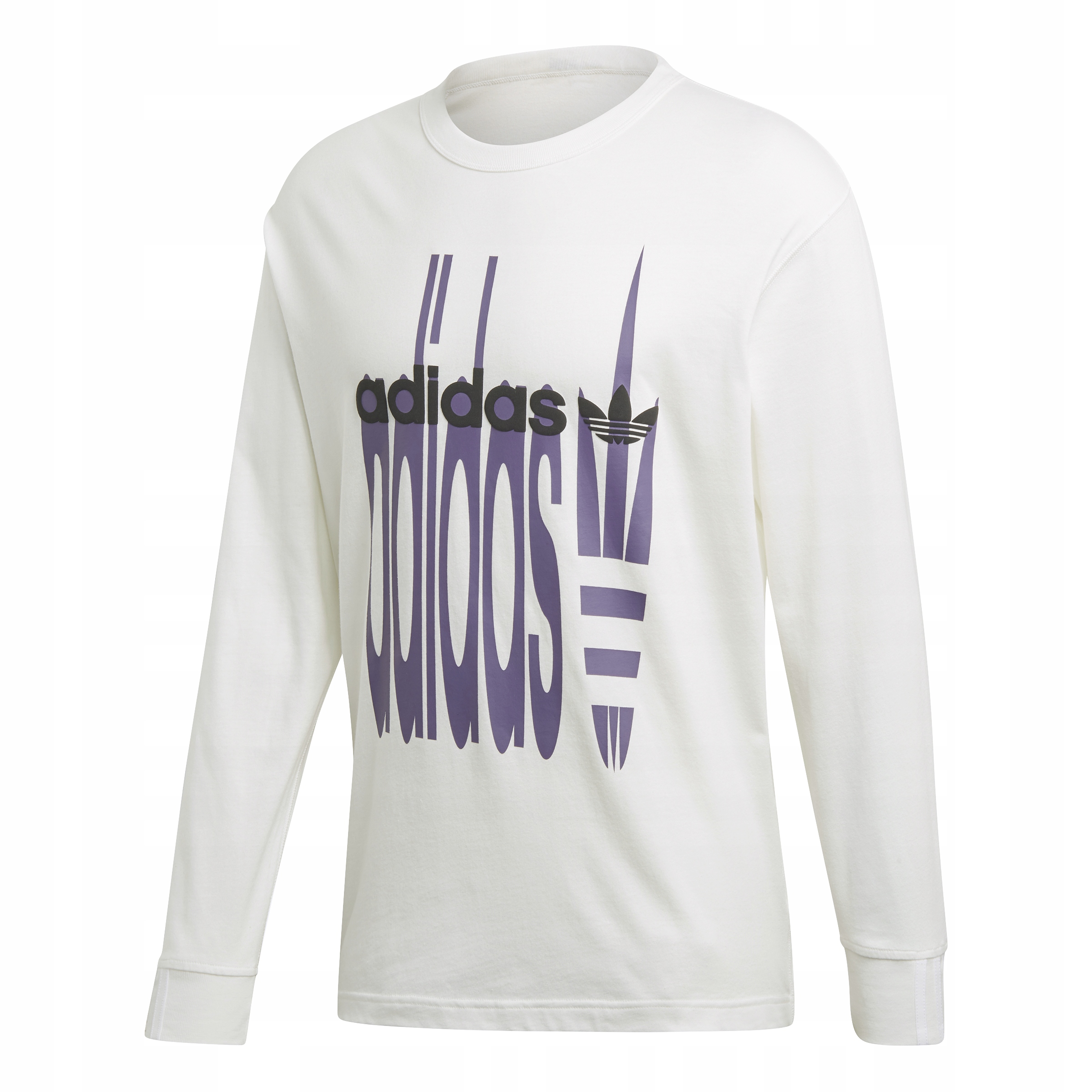 koszulka męska z długim rękawem adidas originalas r L FM2234 beżowa bawełna