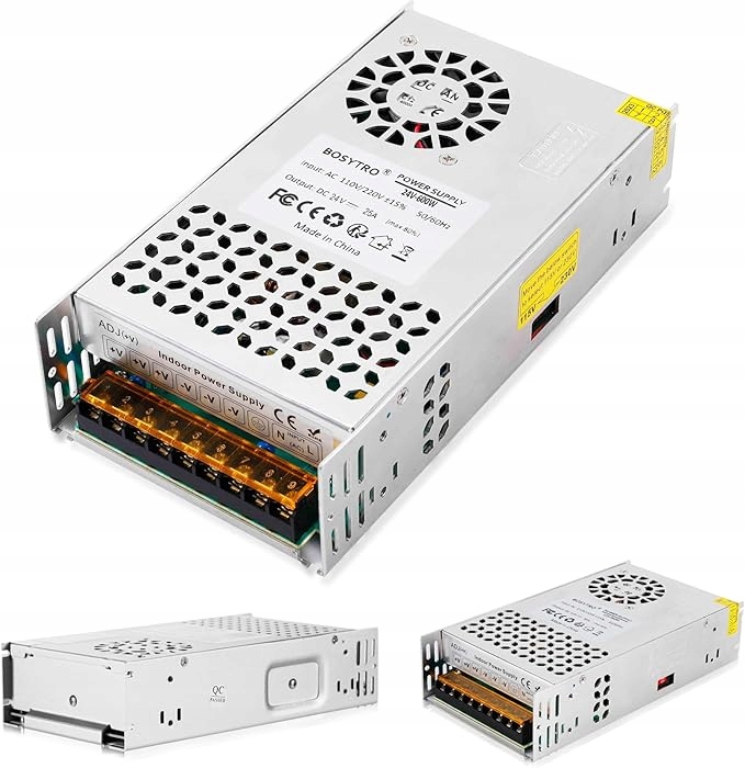Zasilacz transformatorowy DC 24V 25A 600W 230V