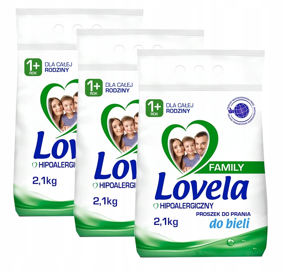 

Lovela Family Proszek do prania 6,3 kg biel