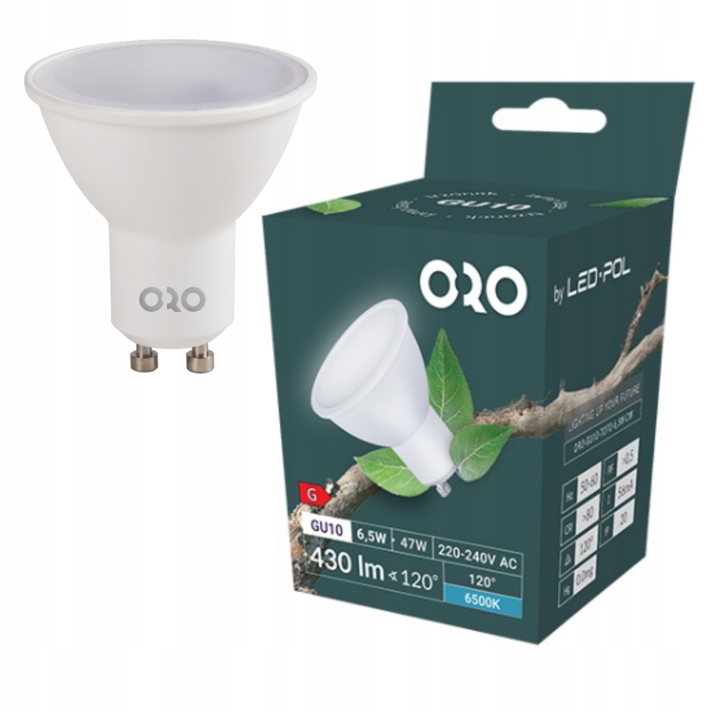 

Żarówka Led GU10 430LM 6,5W Cw Zimna Chłodna Barwa
