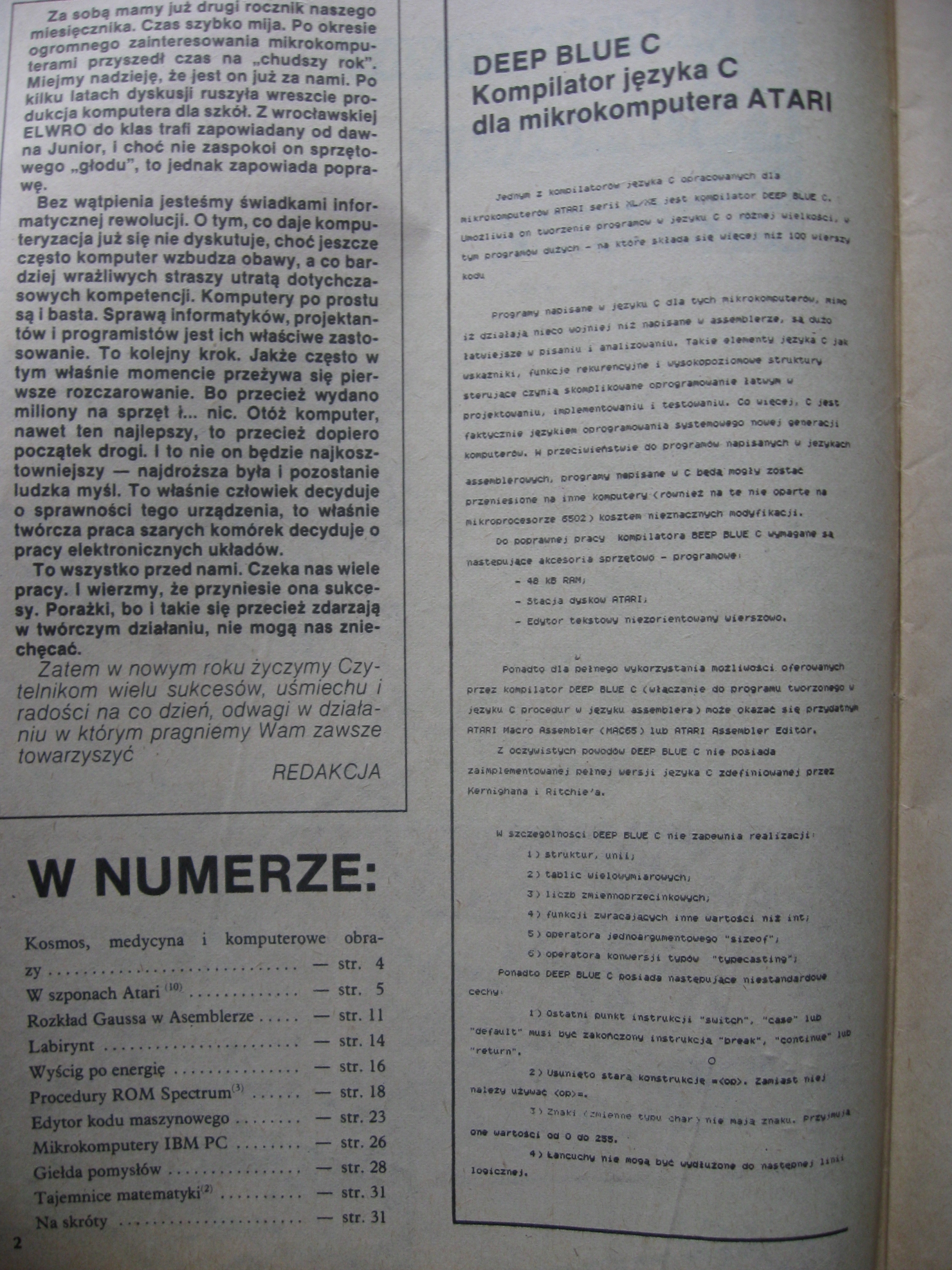 IKS Informatyka Komputery Systemy 6 numerów 1987 Numer czasopisma 9