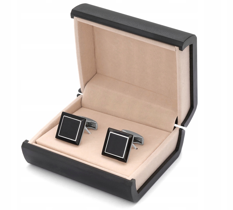 KLASYCZNE SPINKI + PUDEŁKO PREZENTOWE Spinka do Mankietów GREG skp15-25