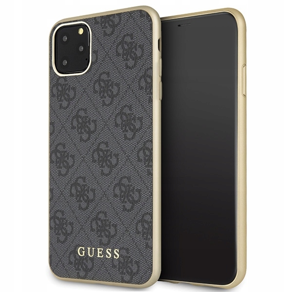 Guess GUHCN65G4GG iPhone 11 Pro Max šedý/šedé pevné pouzdro 4G Collection