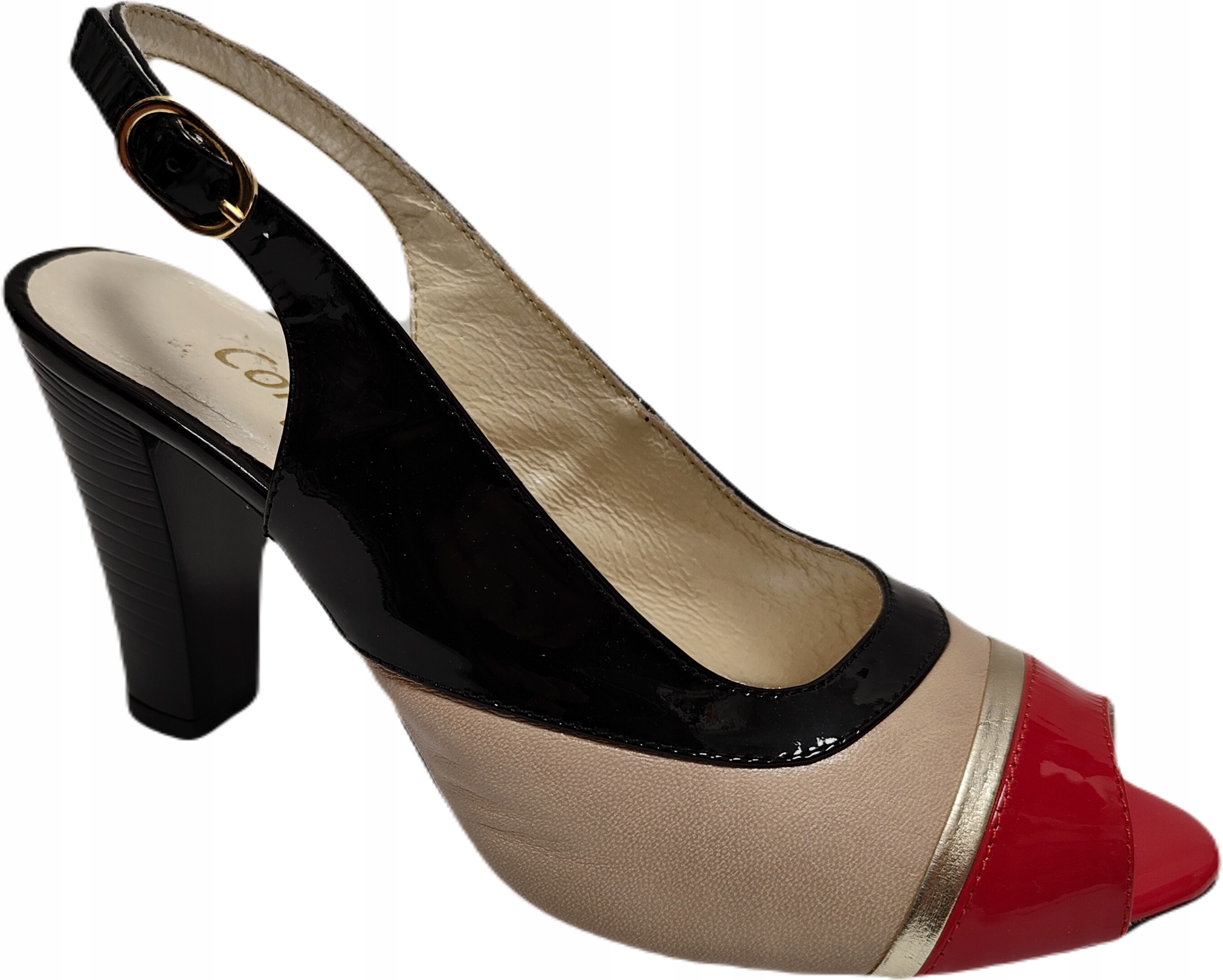 elegantní sandály na podpatku Cortesini 807, velikost 37