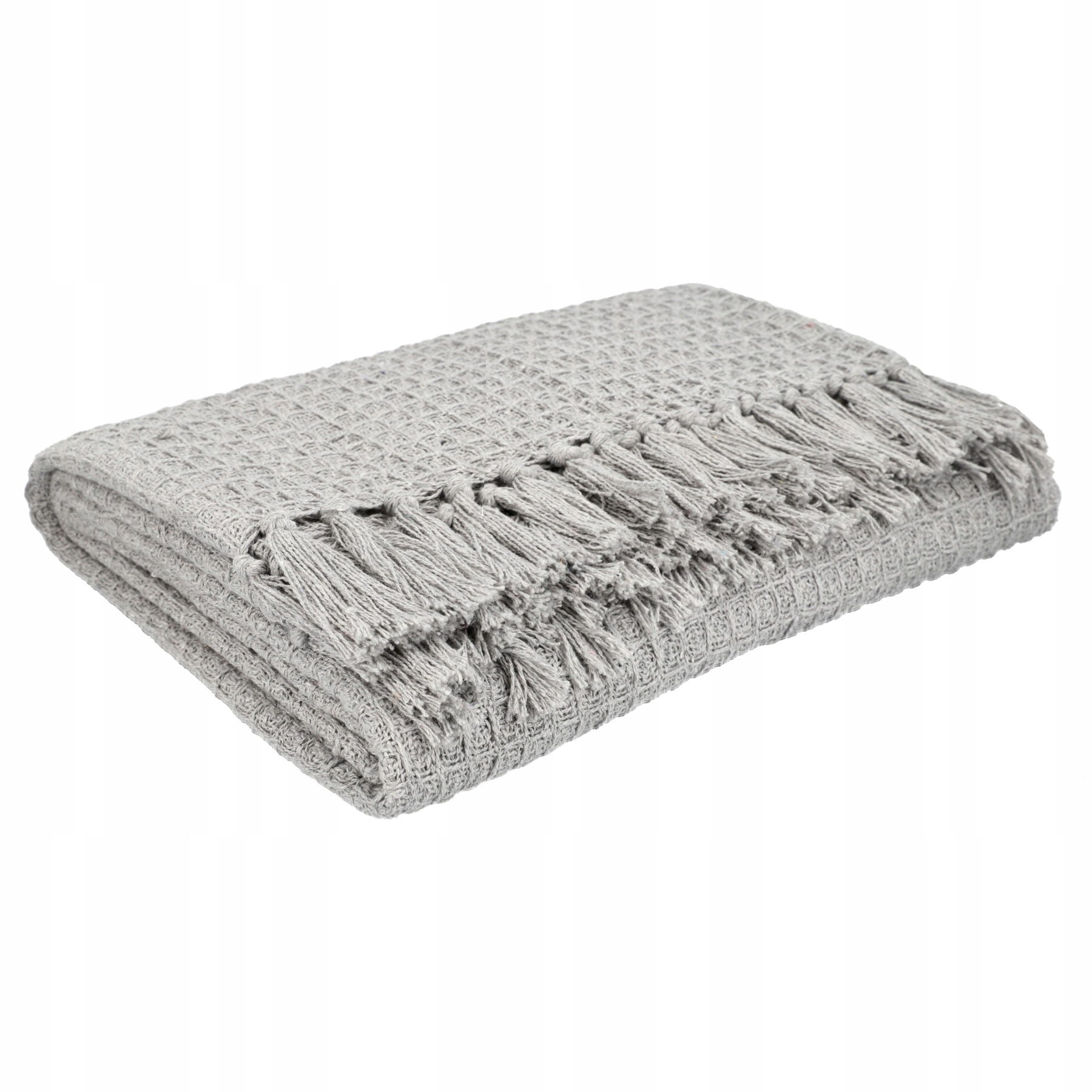 

Koc Homla bawełna 170 x 130 cm odcienie szarości