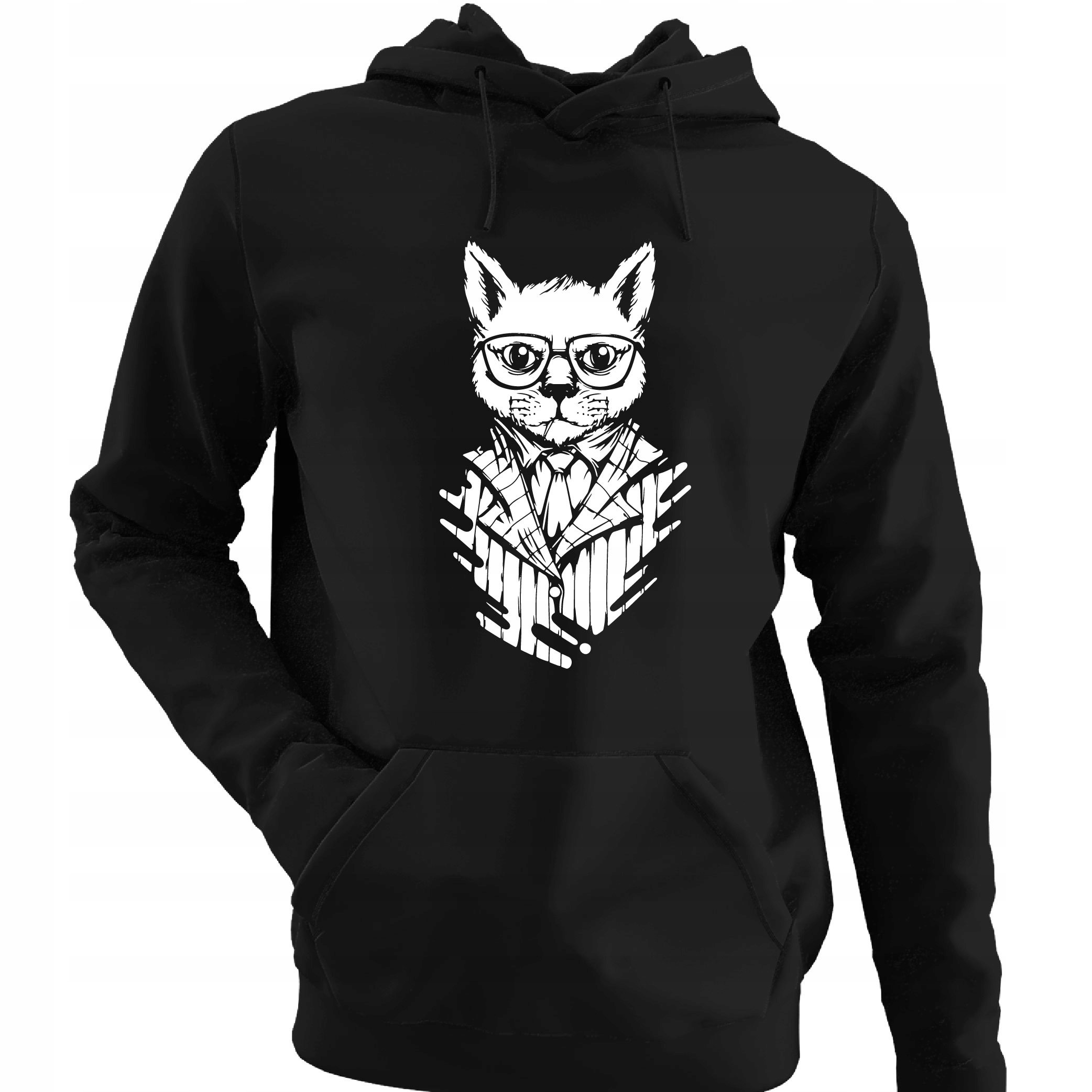 

Bluza Unixex Z Kapturem Kot W Garniturze Meow Cat