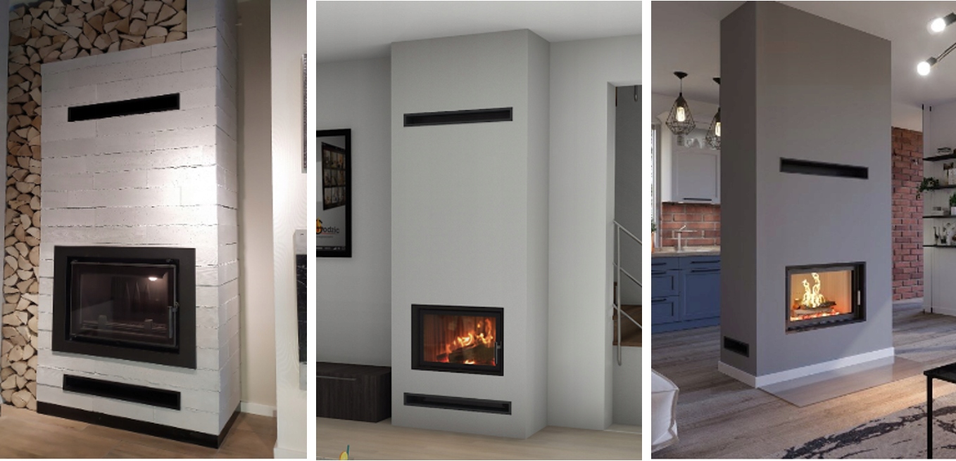 Kratka KOMINKOWA LUFT SF szlifowana 9x20 SLIM PŁYTKA PROSTA 90x400 Przeznaczenie wylotowe