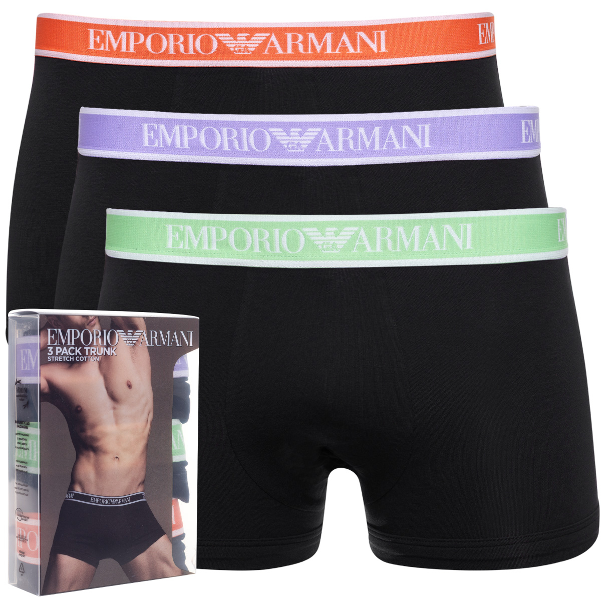 Emporio Armani Spodní Prádlo Boxerky černé, velikost M