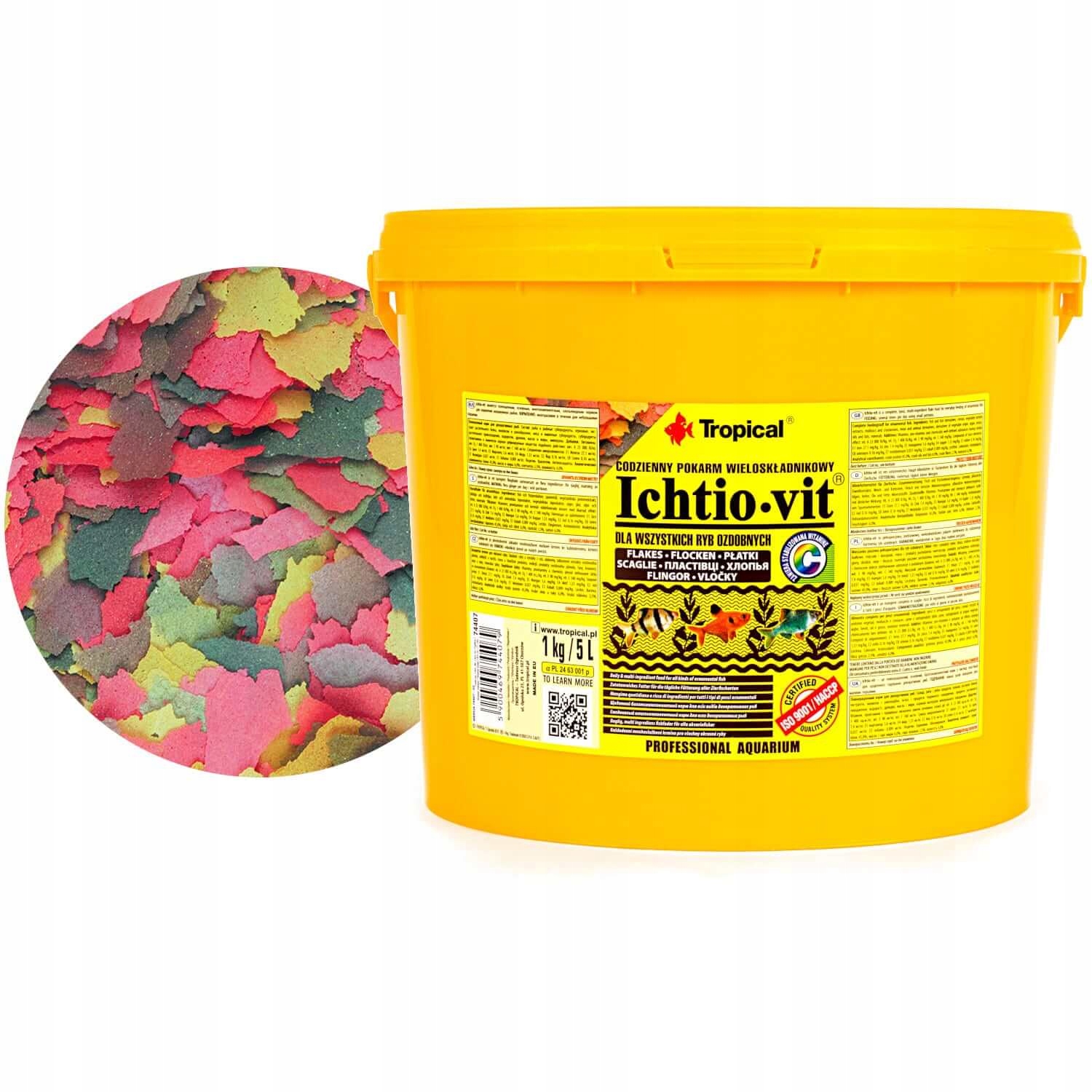Levně Tropical krmivo Ichtio-Vit 5 l – 1 kg Krmivo pro ryby