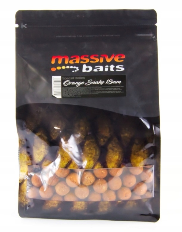 Kulki 18mm 1kg Orange Snake Robin Massive Baits