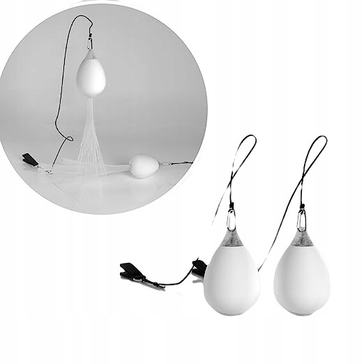 LED Poi Balls Zestaw 2 Świecące w Nocy LED PIĘKNE