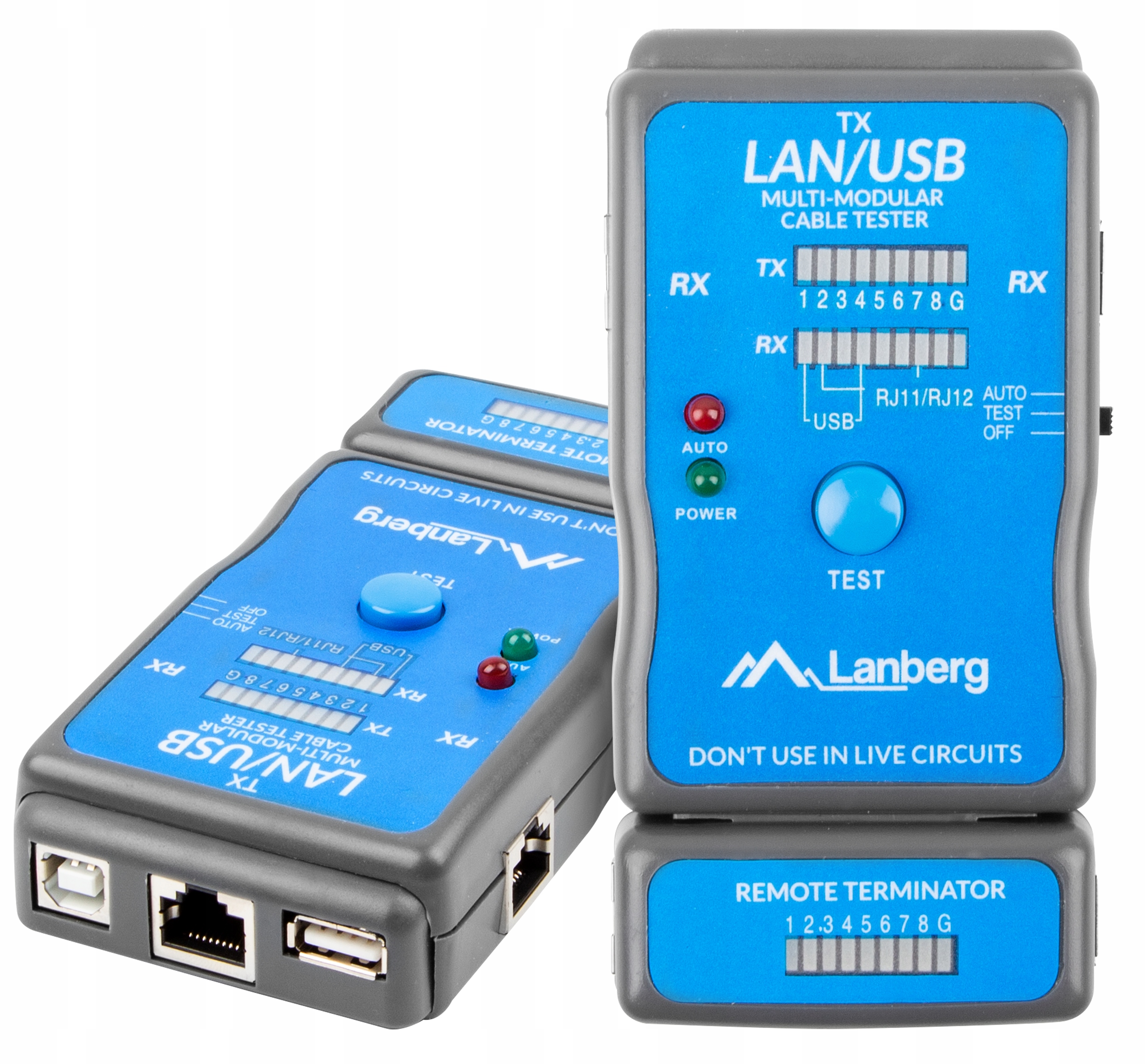 Tester Przewodów Kabli Lan Sieciowych RJ45 RJ11 Usb Utp Ftp Lanberg
