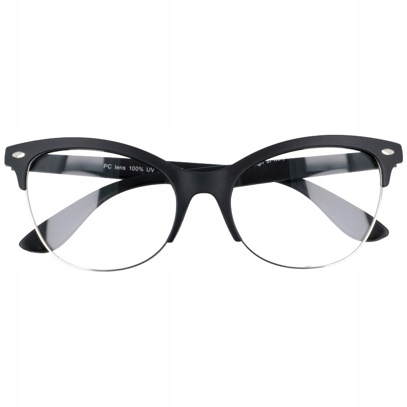 

Okulary zerówki damskie kocie oczy cat eye