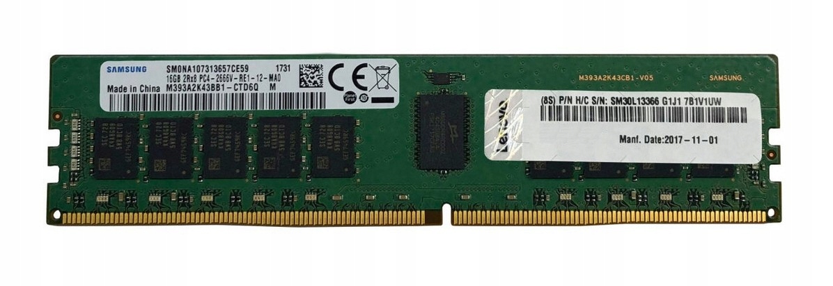 ThinkSystem 32GB TruDDR4 3200 MHz (2Rx4 1.2V) Rdimm