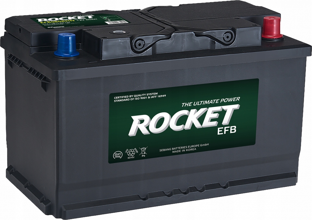 Akumulator Rocket EFB 12V 80Ah 730A P+ Start Stop