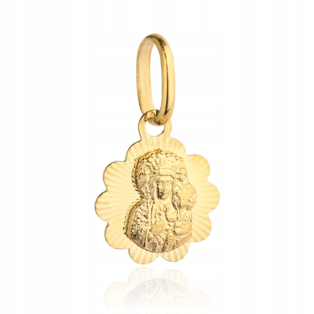 Medailon Panna Maria Čenstochovská Zlato 585 Přívěsek Na Řetízek