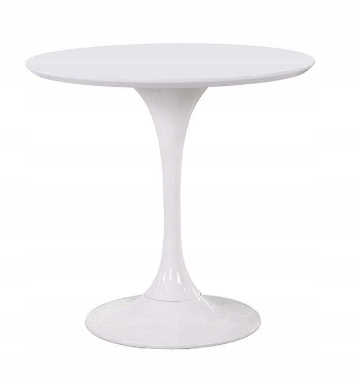 Stół do kuchni, jadalni. Okrągły, biały, skandynawski