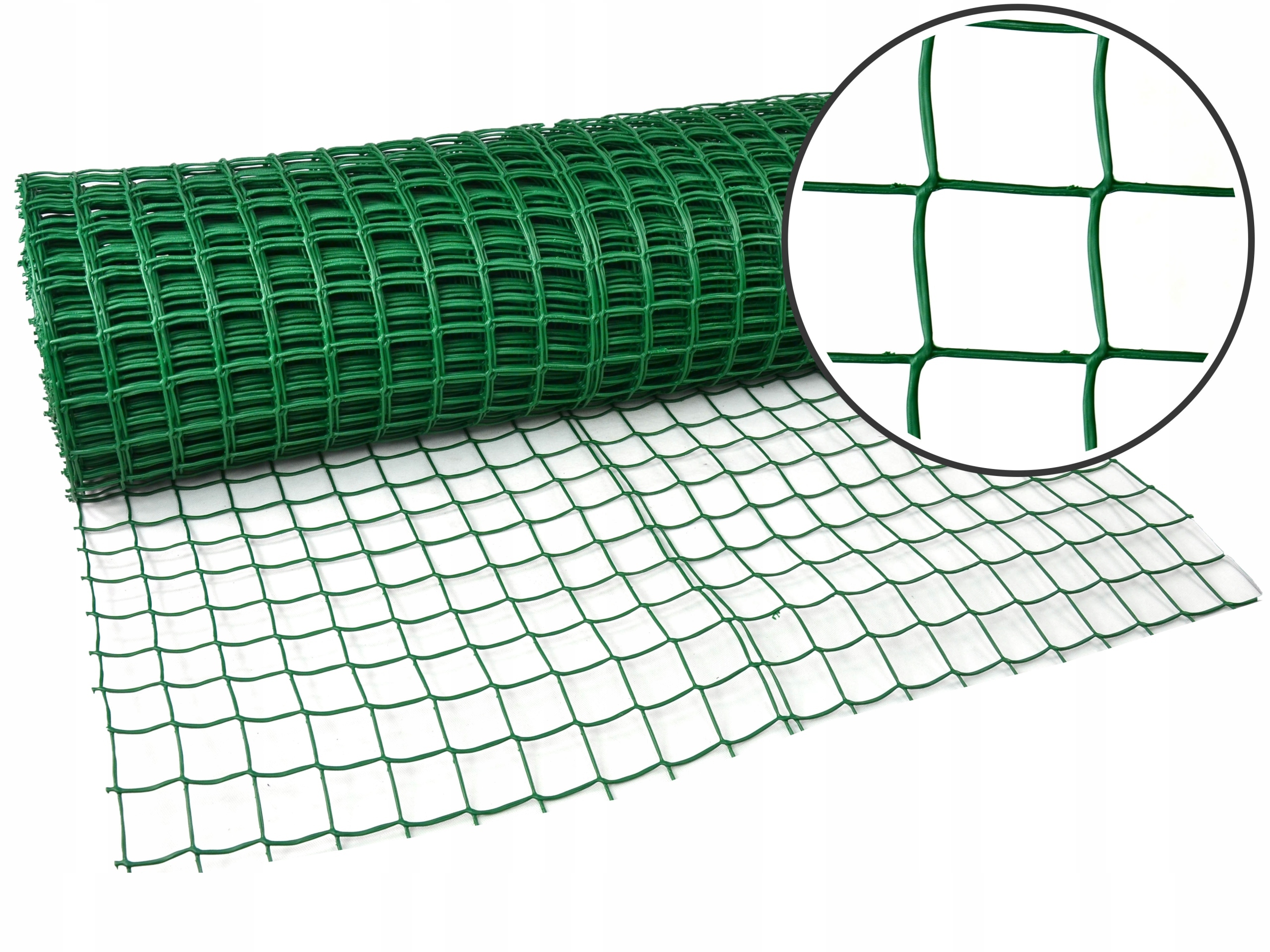 

Siatka Plastikowa 1x25 45mm podpora Pnączy zielona