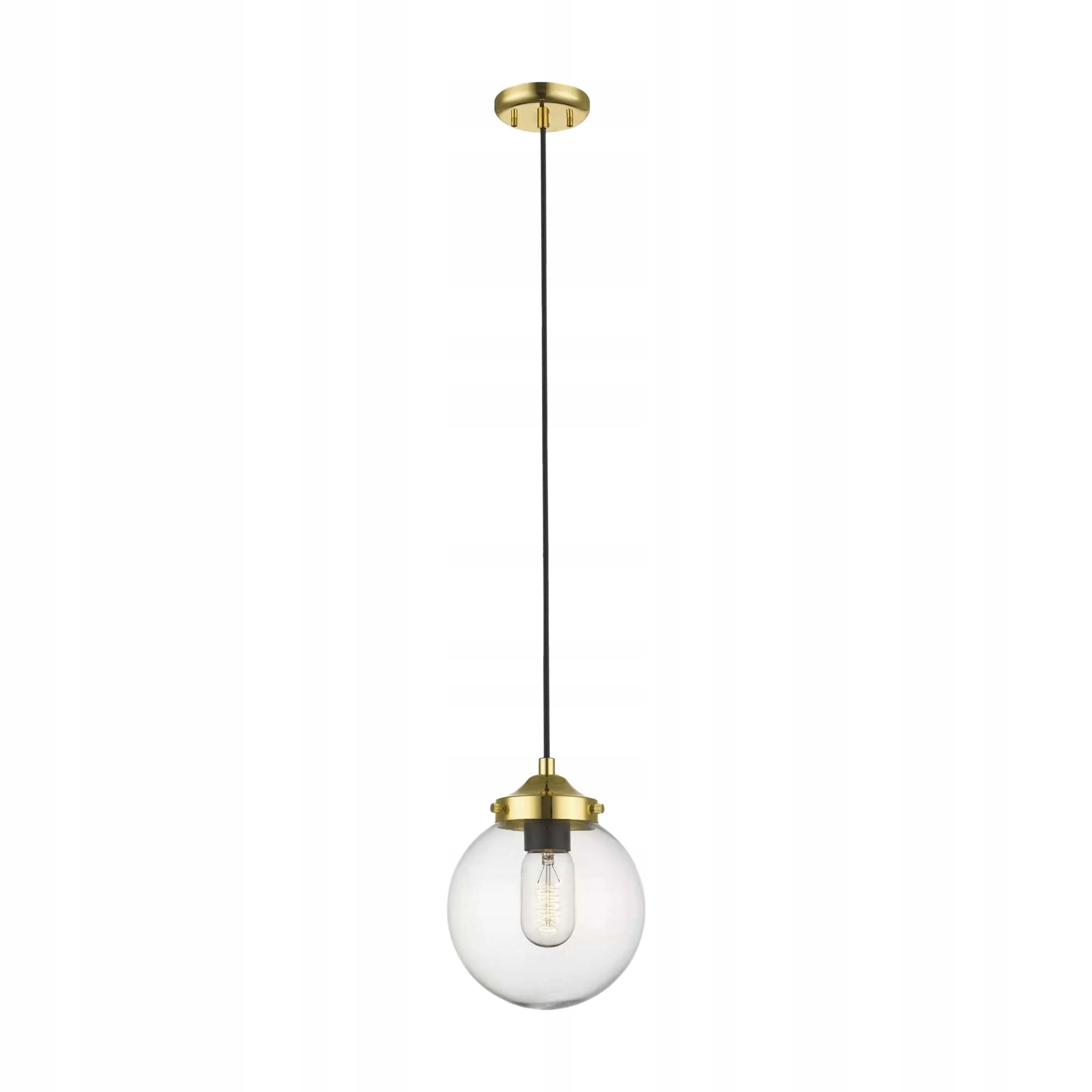 Závěsná lampa bodová zlatá skleněná koule 17 cm nad stůl ostrov bar Zuma Line