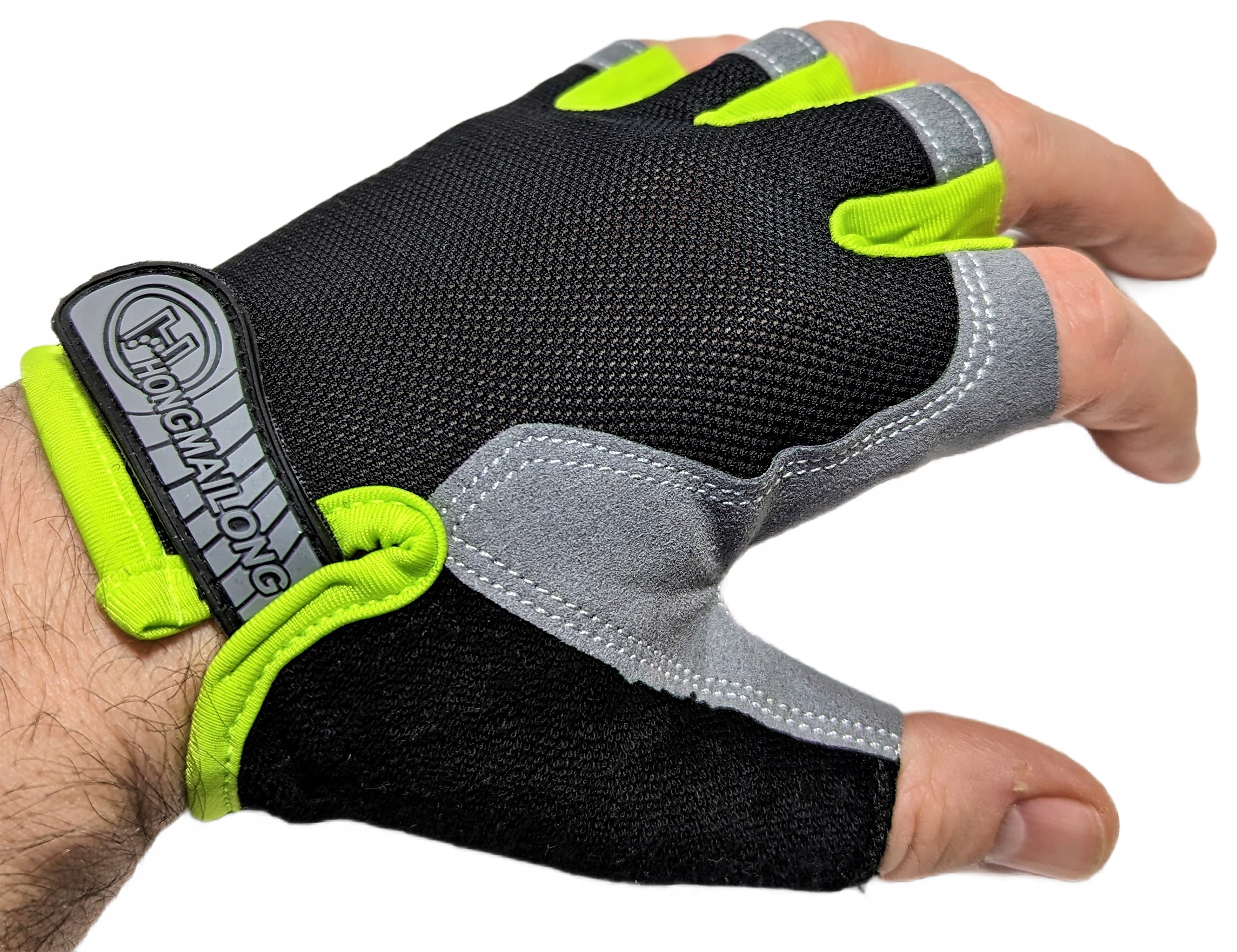 RĘKAWICZKI ROWEROWE KOLARSKIE LETNIE KRÓTKIE BEZ PALCÓW WKŁADKI ŻELOWE GEL Cechy dodatkowe antypoślizgowe elementy na rzep żelowe elementy