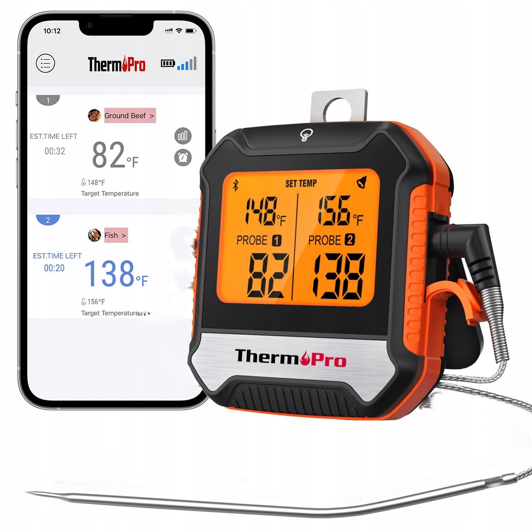 Termometer Bluetooth BBQ Gotowanie Grill Wędzarnia ThermoPro TP-903
