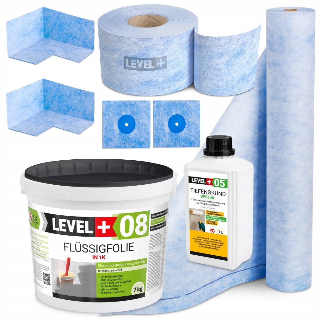 Hydroizolace Fólie 7 kg Páska 5 m Penetrace 1 l a Podložka 1 m