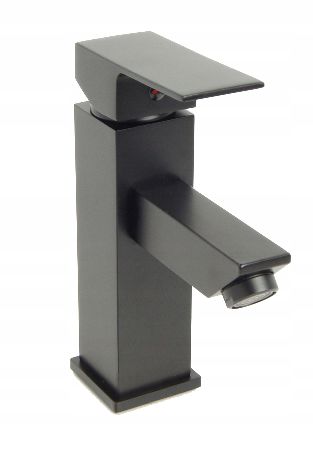 BATERIA WANNOWA + UMYWALKOWA WYSOKA CZARNA CUBE Linia CUBE