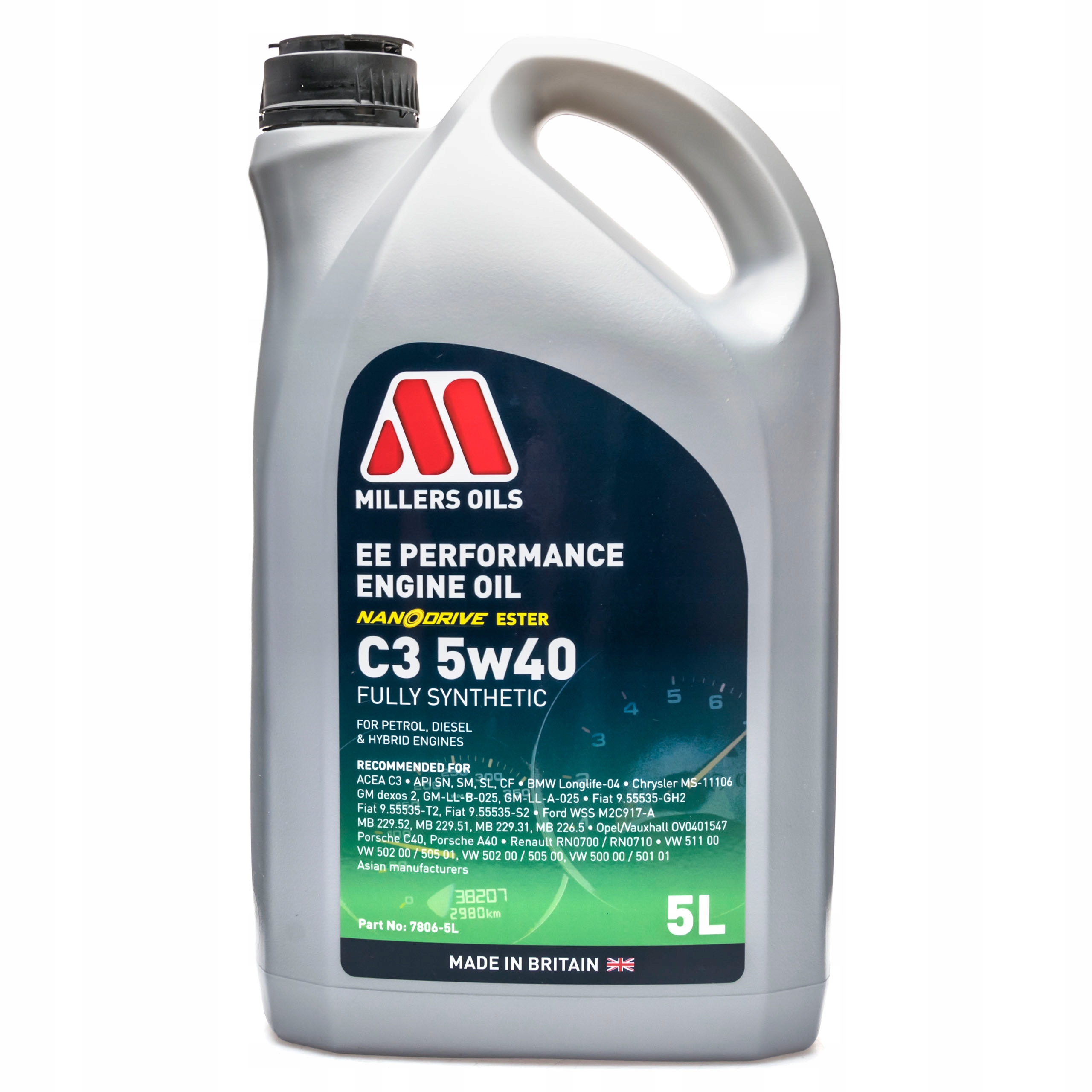 Millers oils 7806 Ee Longlife 5W40 5L